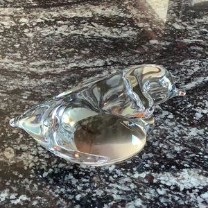 MARCOLIN Sweden art crystal dove figurine, excellent condition
